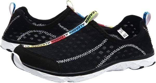 Aleader Womens Mesh Slip On Water ShoesBlack