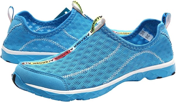 Aleader Mens Mesh Slip On Water ShoesBlue