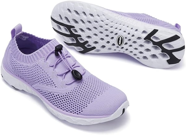 Aleader Womens Quick Drying Aqua Water ShoesCLight Purple