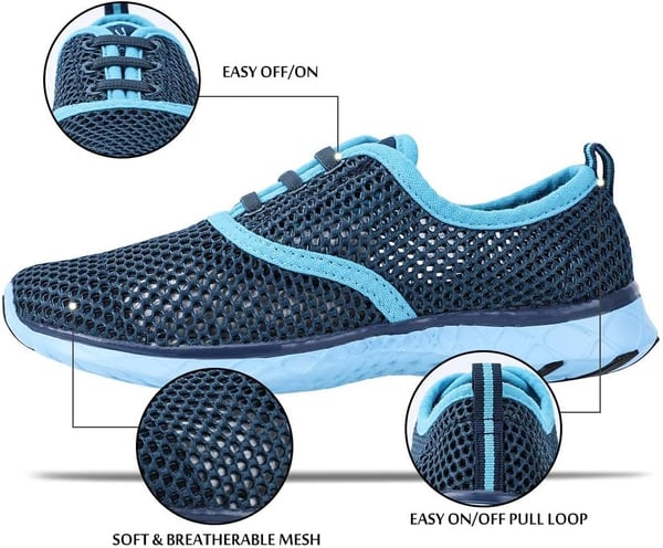 ALEADER Lightweight Water Shoes for Women Mesh Quick Drying Aqua ShoesALEADER Lightweight Water Shoes for Women Mesh Quick Drying Aqua Shoes