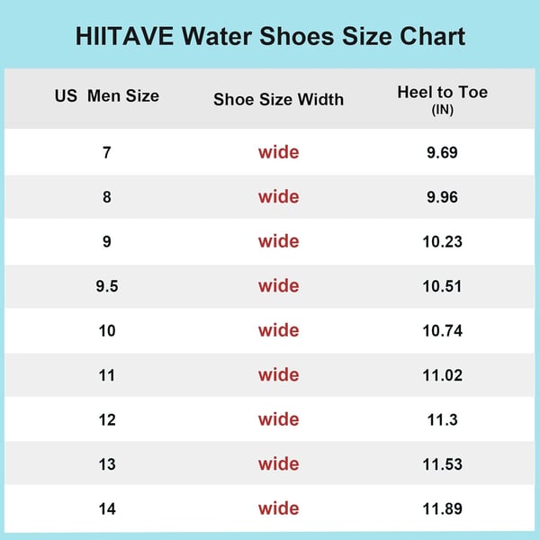 HIITAVE Men Barefoot Water Shoes Beach Aqua Socks Quick Dry for Outdoor Sport Hiking Swiming SurfingBlack