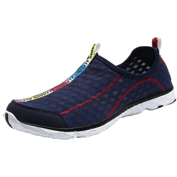 Aleader Mens Mesh Slip On Water ShoesNavy