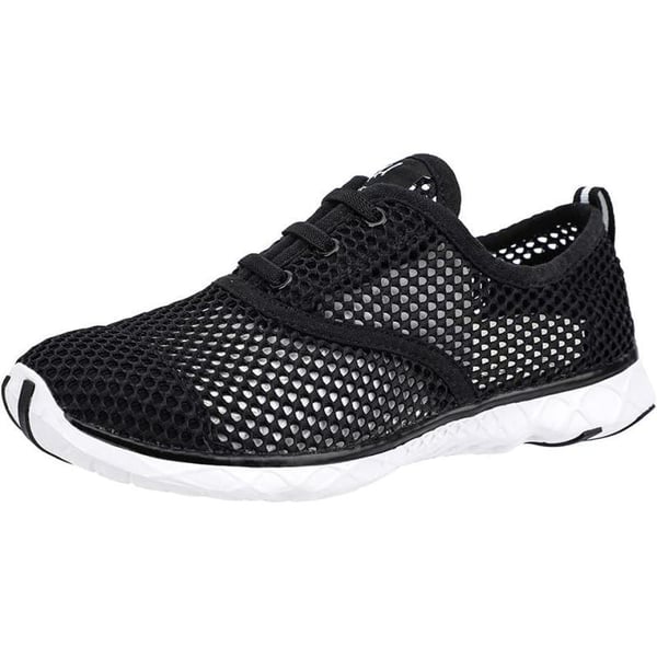 ALEADER Lightweight Water Shoes for Women Mesh Quick Drying Aqua ShoesBlack