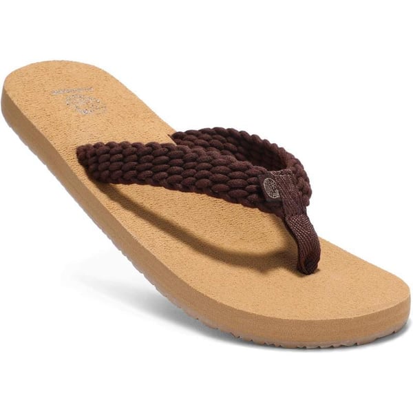 ALEADER Womens Flip Flops Comfort Thong Sandals Ultimate Cushioned Footed  Allday ComfortNatural