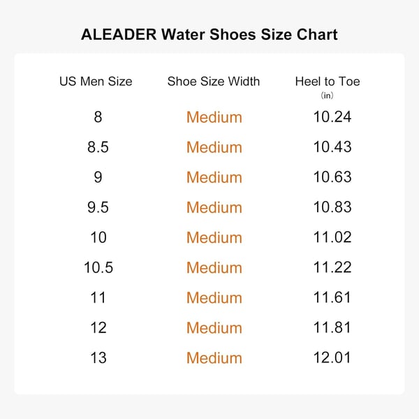 ALEADER Mens Quick Drying Aqua Water Shoes1Light Gray