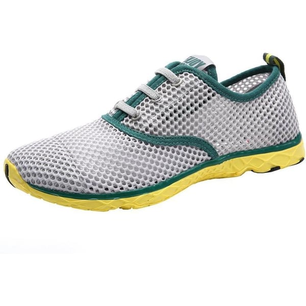 ALEADER Mens Quick Drying Aqua Water ShoesGreen