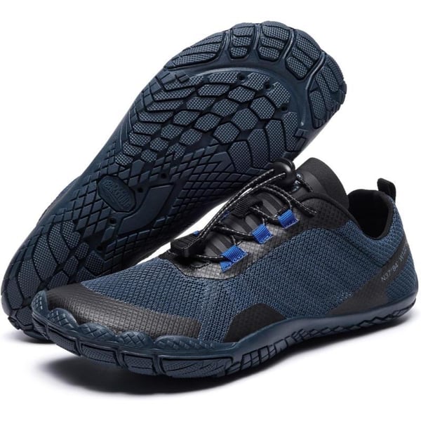 ALEADER XBAREFOOT Mens Water Shoes Quick Dry Aqua Beach ShoesNavy