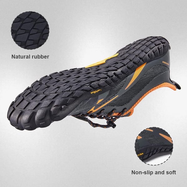 imageALEADER Mens Barefoot Trail Running Shoes Minimalist  Wide Toe  Zero Drop