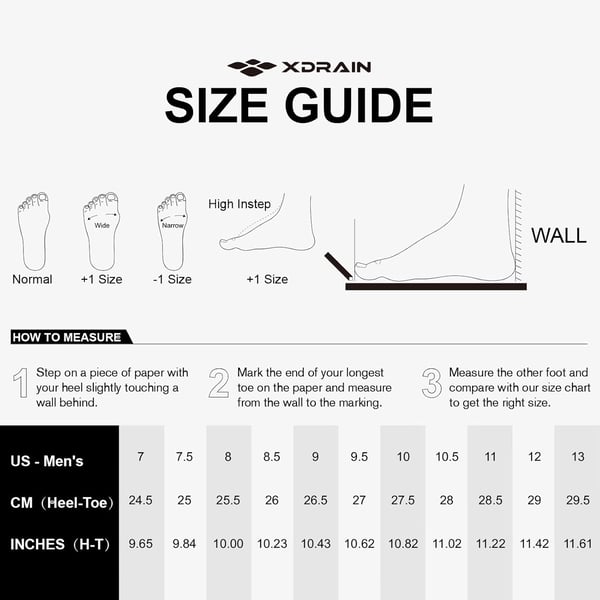 imageALEADER Mens Stylish Water Shoes QuickDry Xdrain Water Sneakers Lightweight ampamp Comfort FootedWhiteBlack