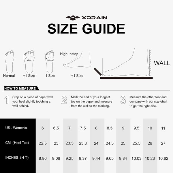 imageALEADER Womens Stylish Water Shoes QuickDry Xdrain Water Sneakers Lightweight ampamp Comfort FootedBlackWhite