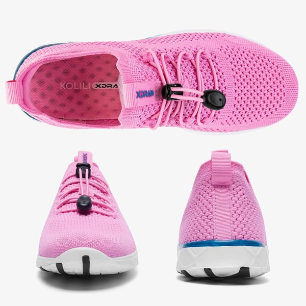 imageKOLILI Womens Stylish Water Shoes Tennis Walking Shoes with Arch Support Best for Water Sports Travel ampamp WalkIcy Pink