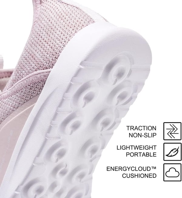 ALEADER Womens Energycloud Lightweight Slip On Walking Running ShoesLight Pink