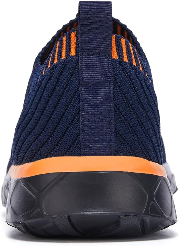 Aleader Mens Mesh Slip On Water ShoesNavy Orange