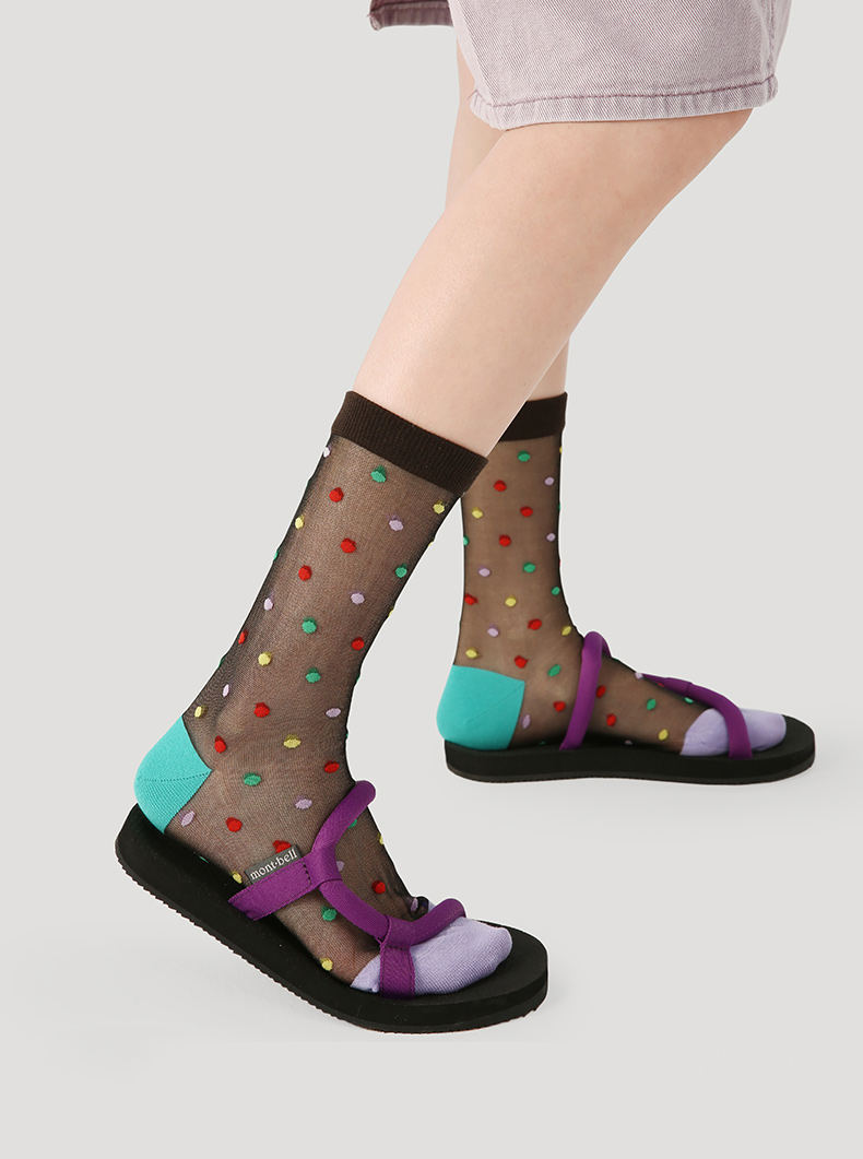 LL Socks Women Crew Socks Butterflies and Dreams Cute Stripes Polka Dot Socks 5 Pairs
