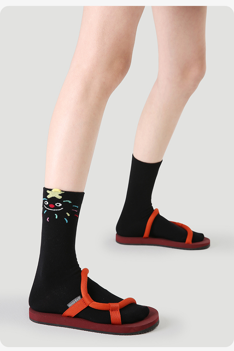 LL Socks Women Crew Socks Hooray for Cute Colourful Animal Couple Socks 5 Pairs