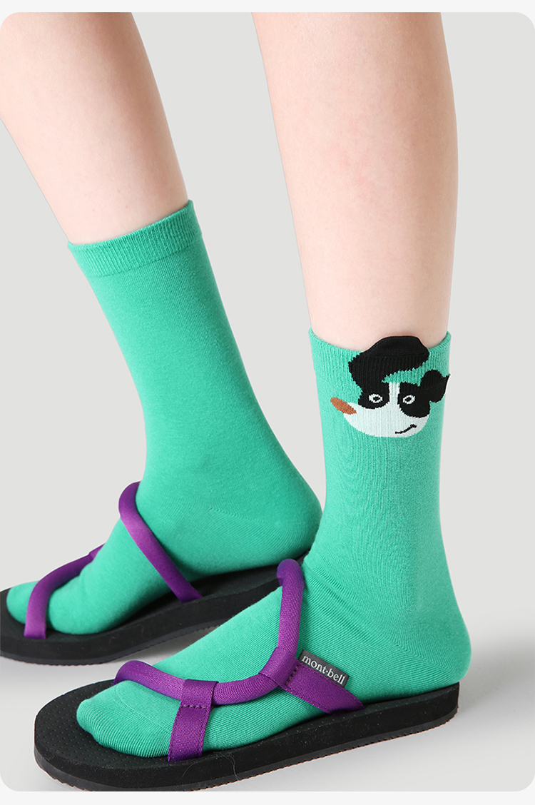LL Socks Women Crew Socks Hooray for Cute Colourful Animal Couple Socks 5 Pairs