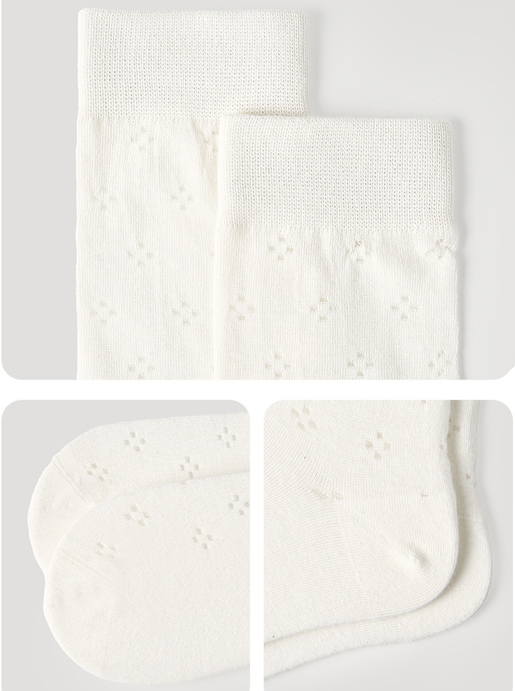 LL Socks Women White Knee High Socks Under the Cold Moonlight Skirt Matching Calf Socks 1 Pairs
