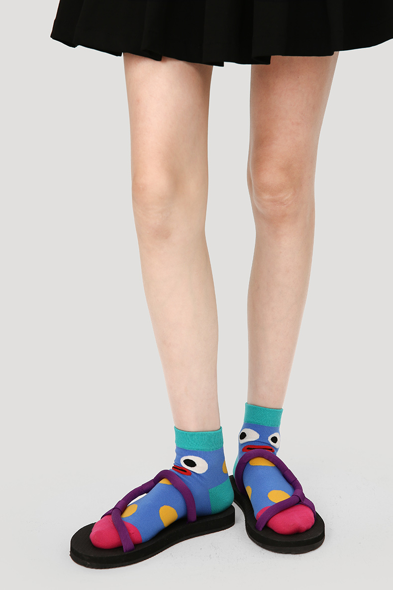 LL Socks Women Ankle Socks Happiness List Fun Pattern Colorful Socks 5 Pairs