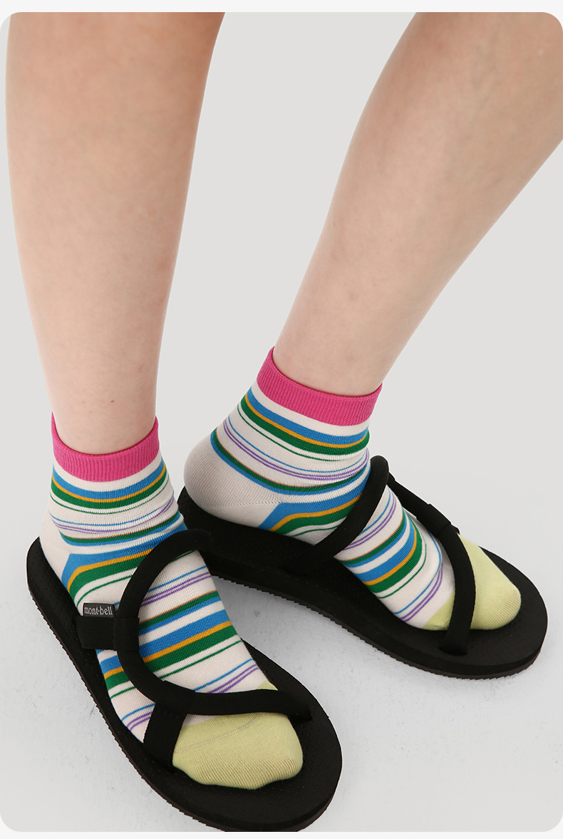 LL Socks Women Ankle Socks Happy Business Striped Colourful Stripes Letter Socks 5 Pairs
