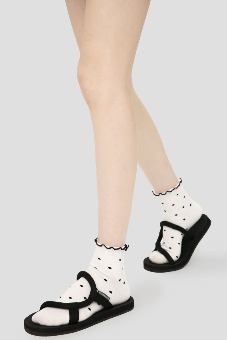 LL Socks Women Ankle Socks Happy Puppy Cartoon Animal Polka Dot Socks 5 Pairs
