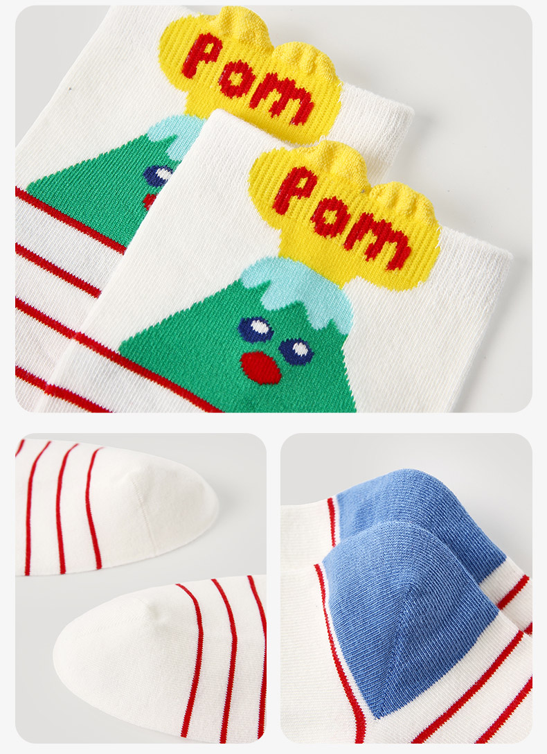 LL Socks Women Ankle Socks Magic Wonderland Cartoon Animal Letter Socks 5 Pairs