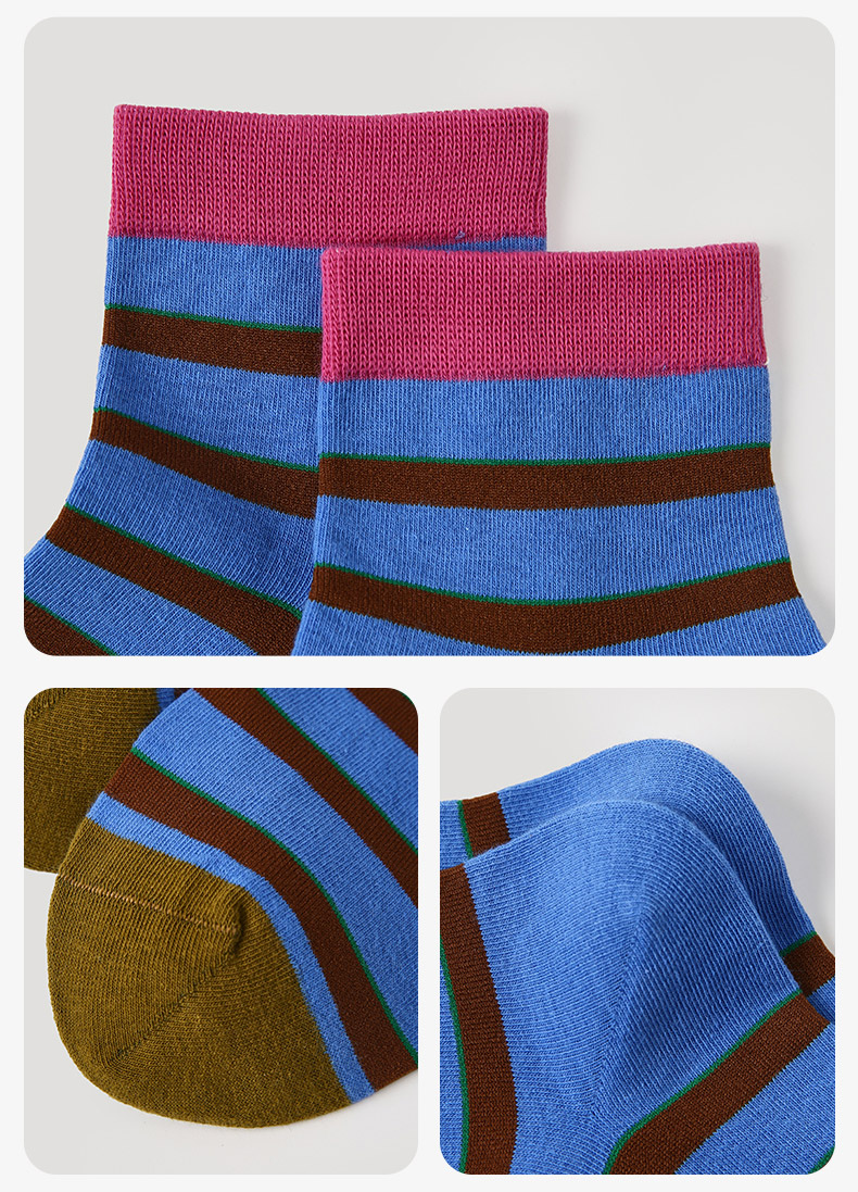 LL Socks Women Ankle Socks Moonlit Old Mountain Geometry Colourful Socks 5 Pairs