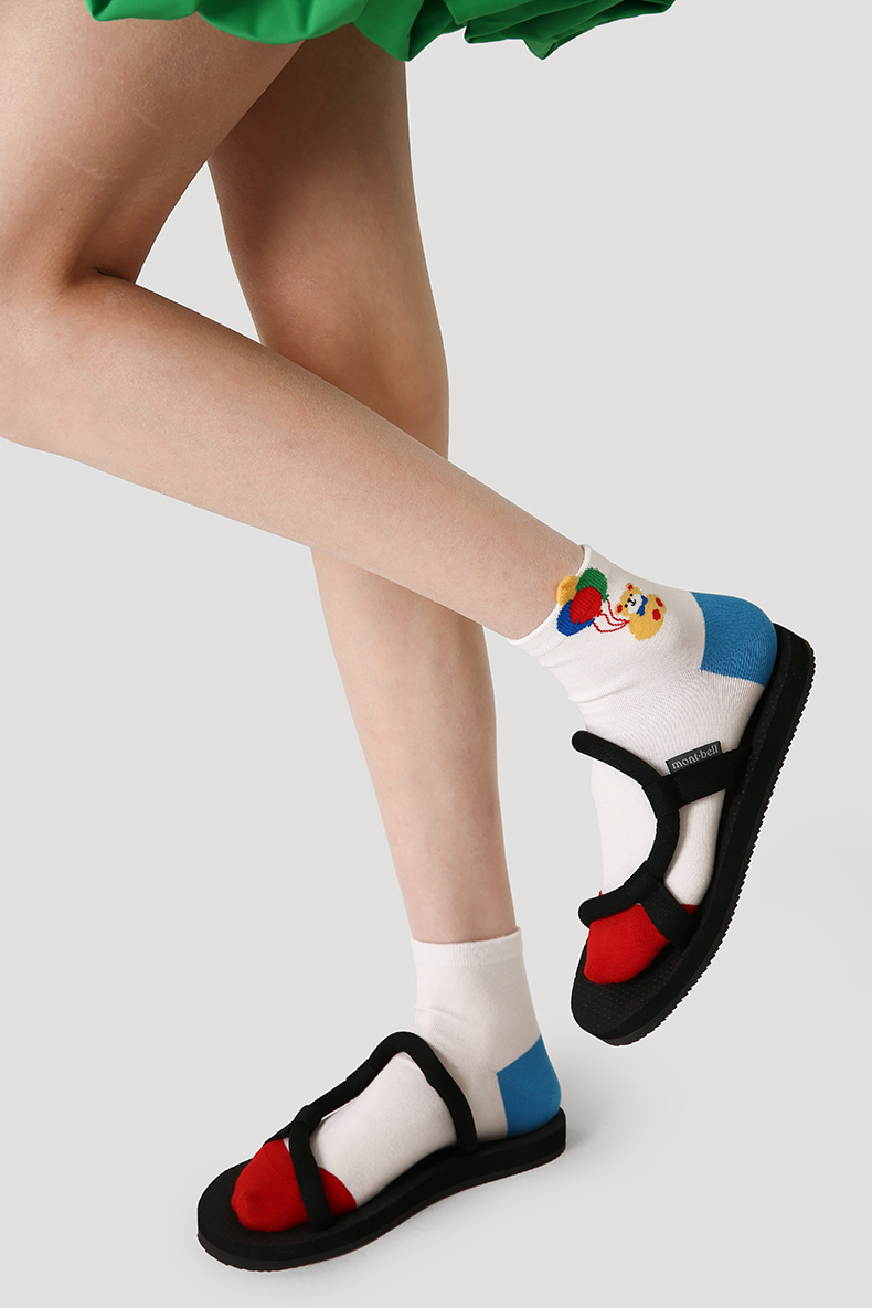 LL Socks Women Ankle Socks Summer Parade Cute Cartoon Animal Socks 5 Pairs