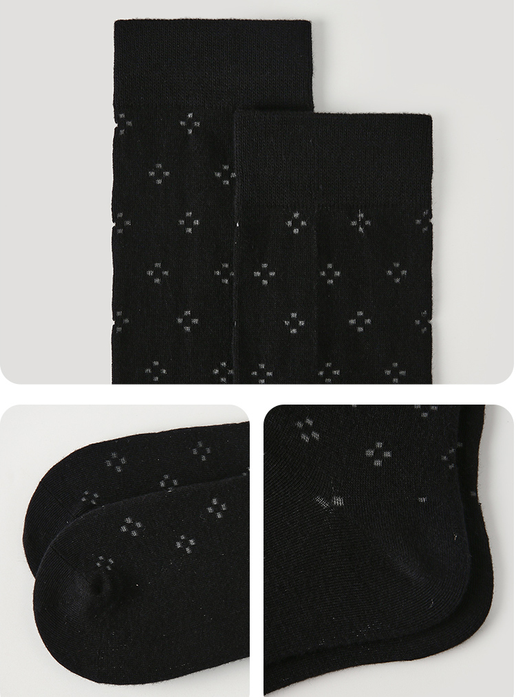 LL Socks Women Black Knee High Socks Twilight Beach Fashion Embroidered Socks 1 Pairs