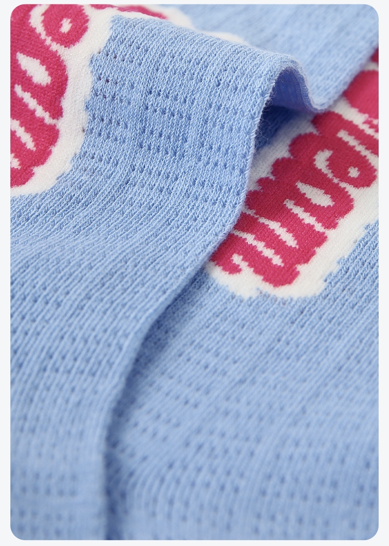 LL Socks Women Crew Socks Everyone Loves Summer Stripes Letter Couple Socks 5 Pairs