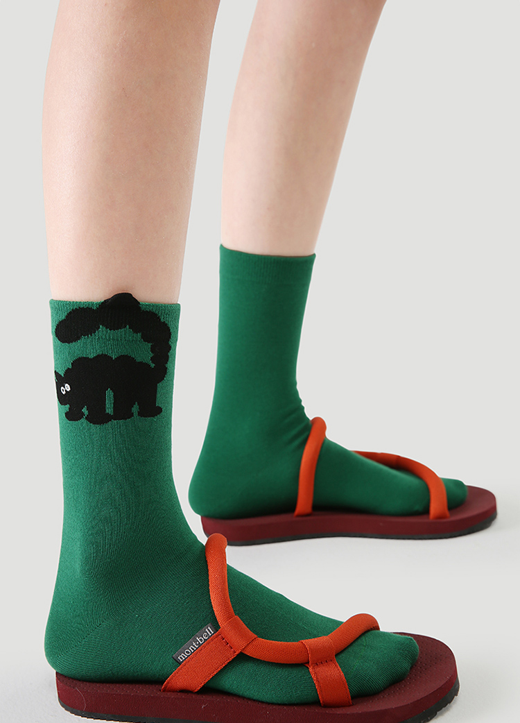 LL Socks Women Crew Socks Hold My Hand Cartoon Fun Colourful Socks 5 Pairs