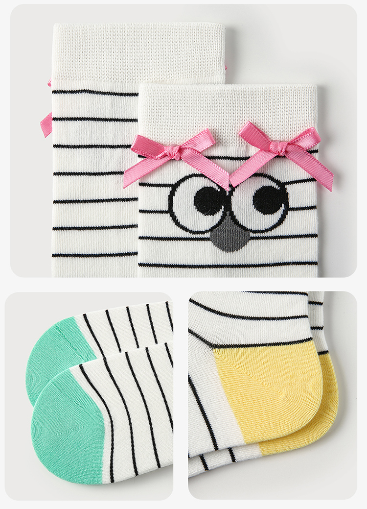 LL Socks Women Crew Socks Interesting Cute Expectations Colourful Socks 5 Pairs