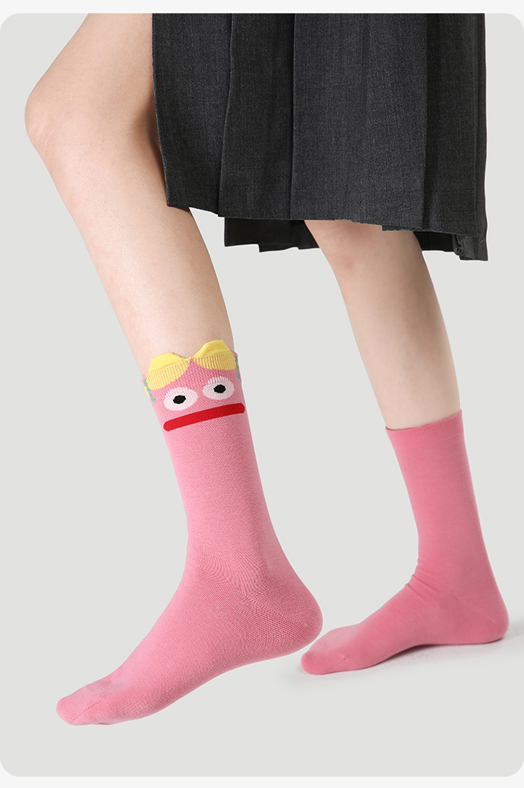 LL Socks Women Crew Socks Joy Supreme Best Fun Colorful Socks 5 Pairs