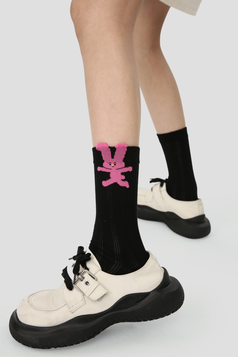 LL Socks Women Crew Socks Mengqu Summer Fun Colorful Animal Socks 5 Pairs
