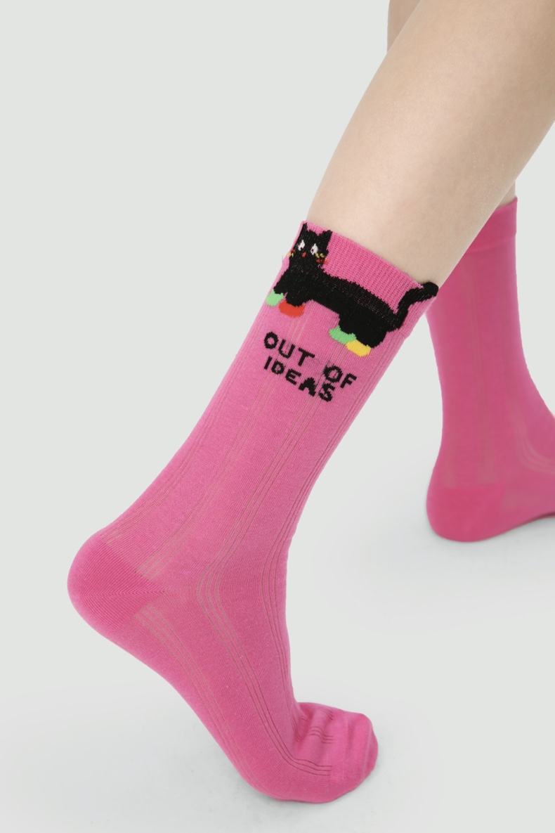 LL Socks Women Crew Socks Mengqu Summer Fun Colorful Animal Socks 5 Pairs