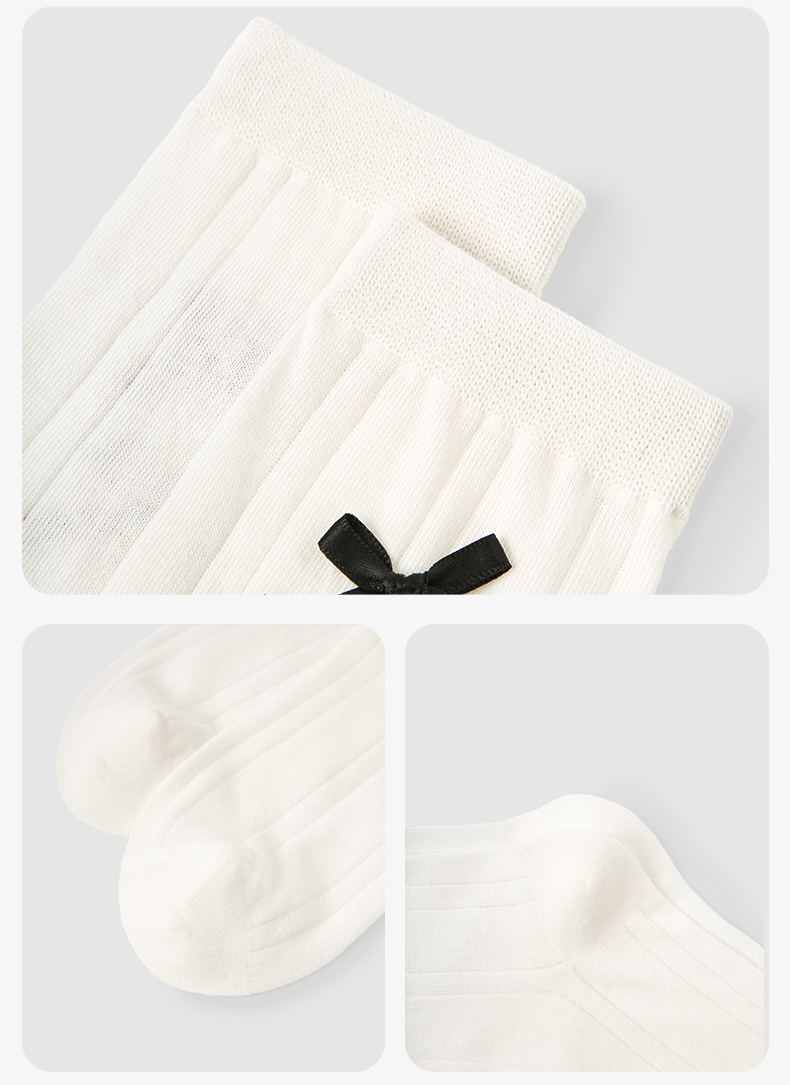 LL Socks Women Crew Socks Star Frost Best Girlfriend Solid Color Socks 5 Pairs