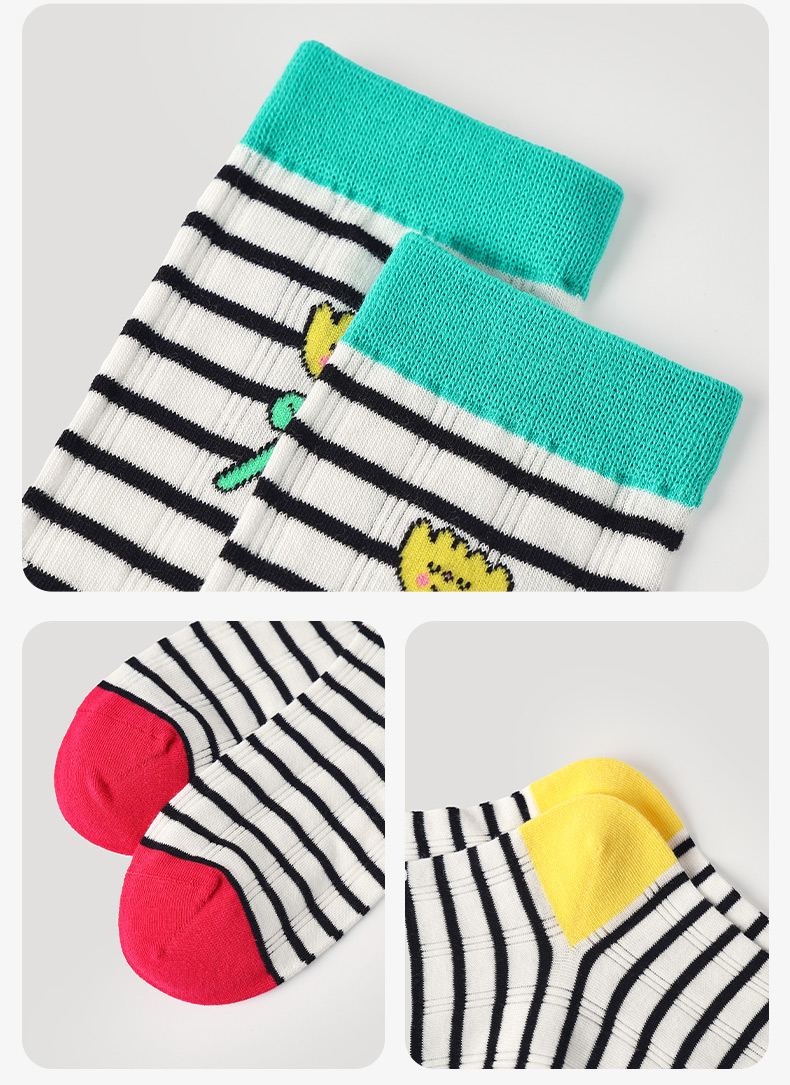 LL Socks Women Crew Socks Summer Limited Edition cheap cute Cartoon Socks 5 Pairs