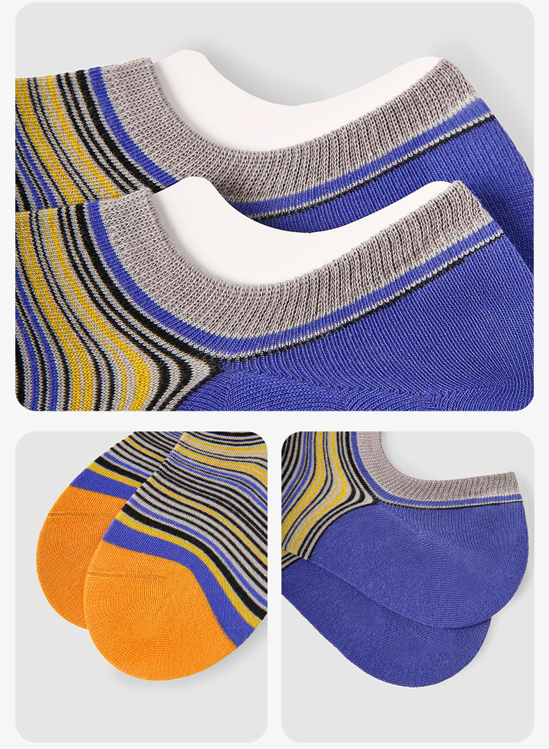 LL Socks Women Low Rise Socks Enjoying Morning Tea Alone Fashion Stripes Letter Socks 5 Pairs