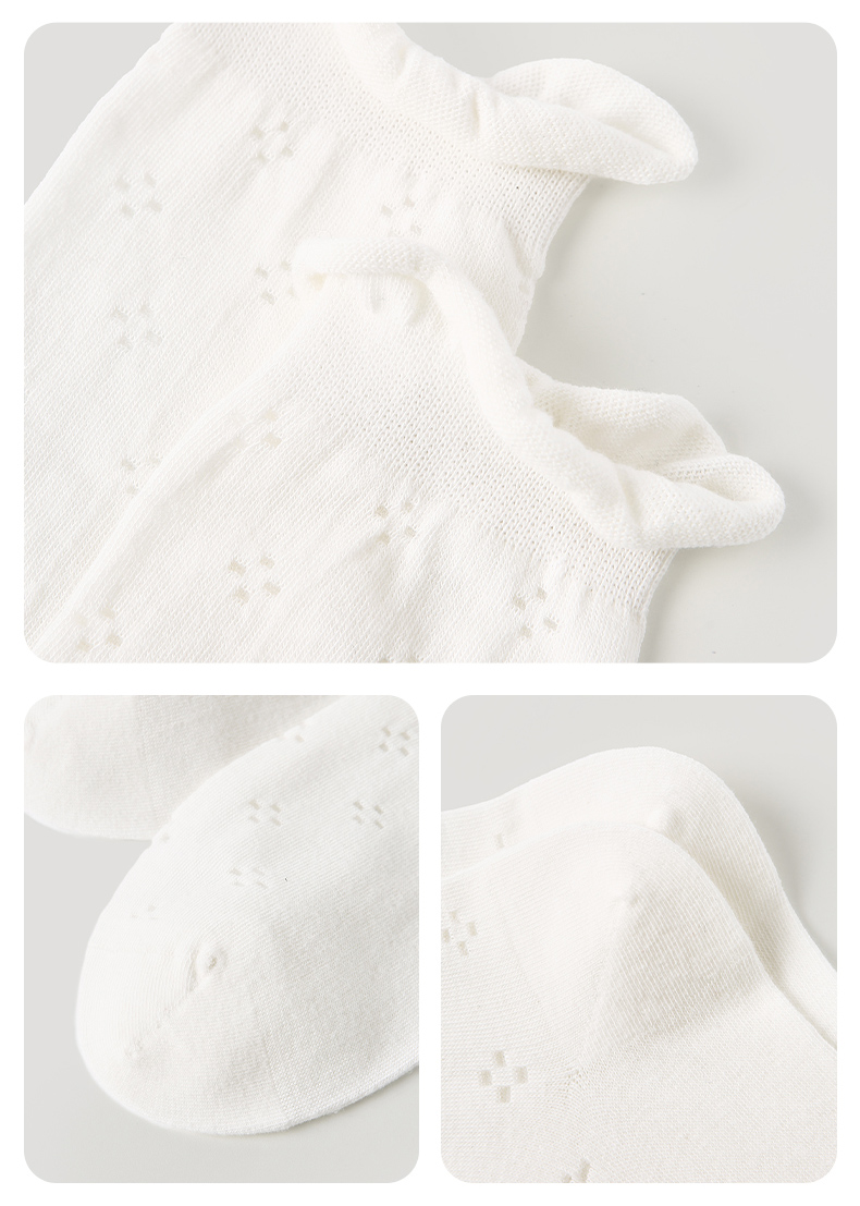 LL Socks Women White Crew Socks Intoxicated by the Sun Dots Solid Color Socks 1 Pairs