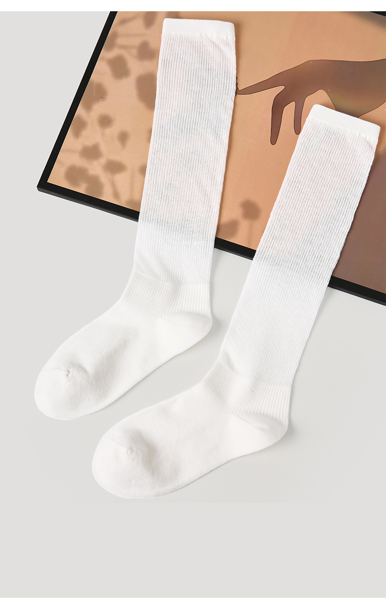 LL Socks Women White Crew Socks Not Waiting Stars Stripes Fashion Socks 1 Pairs