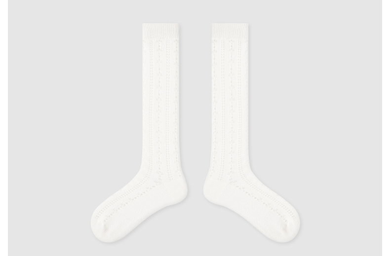 LL Socks Women White Crew Socks Pear Blossom Clouds Floral Pattern Fashion Socks 1 Pairs