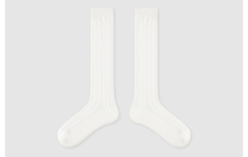 LL Socks Women White Crew Socks Pure as the Moon Best girlfriend Solid Color Socks 1 Pairs