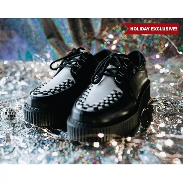 Anarchic T2274 Unisex-Adult Creepers, Black &amp; White Anarchic Creeper - US: