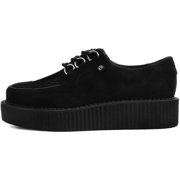 T.U.K. Anarchic Faux Suede Black Creeper Shoes