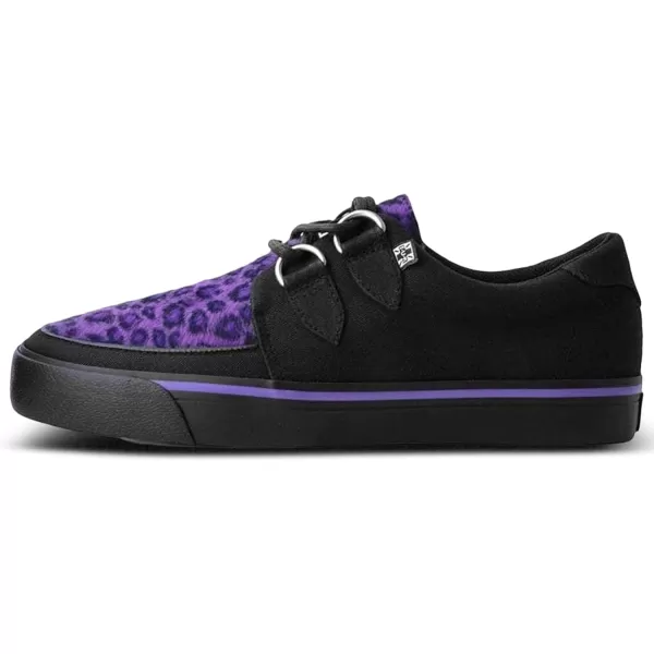 T.U.K. Leopard Creeper Sneaker Shoes for Women and Men, D Ring Lace Up Shoes