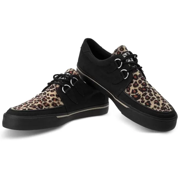 T.U.K. Leopard Creeper Sneaker Shoes for Women and Men, D Ring Lace Up Shoes