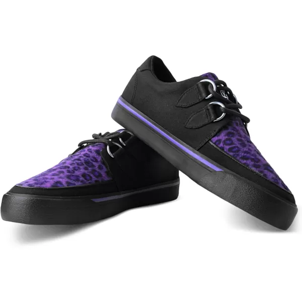 T.U.K. Leopard Creeper Sneaker Shoes for Women and Men, D Ring Lace Up Shoes