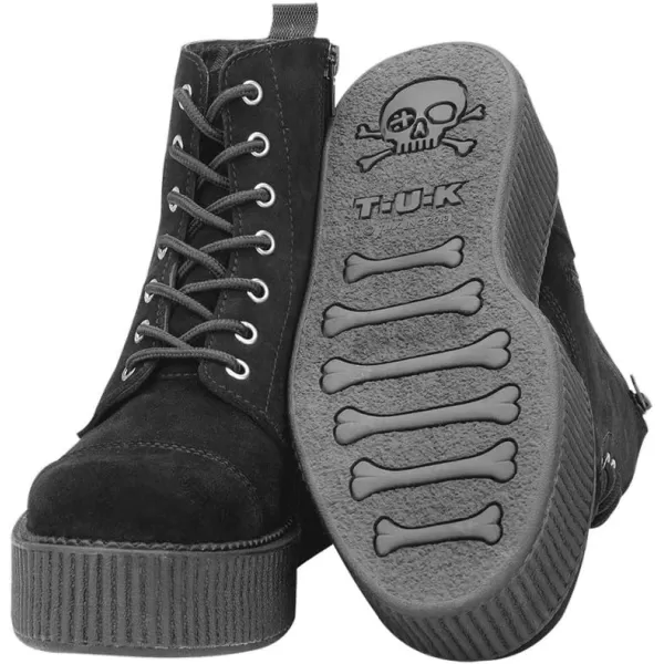 T.U.K. Shoes A8642L Womens Boots, Black Suede Viva Mondo Boots