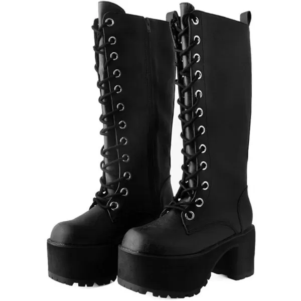 T.U.K. Shoes A9649L Womens Boots, Distressed Knee-High Nosebleed Boot