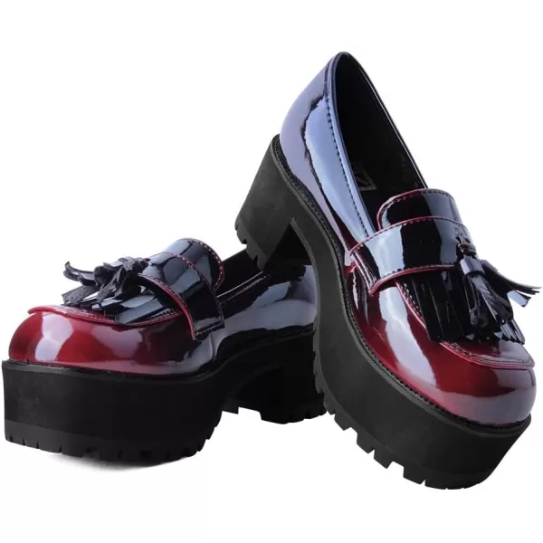 T.U.K. Shoes Fringe Loafer Platform