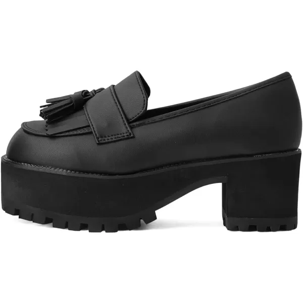 T.U.K. Shoes Fringe Loafer Platform